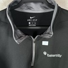 Nike Dri-fit Mens Xxl Black Quarter Zip Pullover Baker Tilly Golf Shirt Long Slv