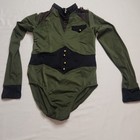 Weissman Green Long Sleeve Leotard