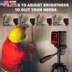 Self Leveling Laser Level 100ft  Green Cross Line With Tripod  4 Brightness Mode