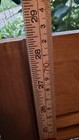Vintage Wood Window Shutters 28 5    H X 8    W Set Of 2 Brown Knob Hook