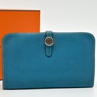 Hermes Dogon Gm Long Wallet Pre-owned 2012 P Stamp Authentic