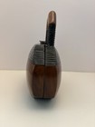 Timmy Woods Beverly Hills Collection Wooden Purse  Brown black