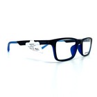 Converse Eyeglasses Frames Q052 Black Uf  mblk  Blue Rectangle 51-18-140