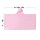 Toddler Hooded Bath Towel Pink Rabbit-shape Ultra Soft Absorbent Bathrobe