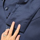 Lauren Ralph Lauren Tuxedo Jacket Kids 14r Navy Blue Satin Trim Blazer