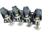 Lot Of 4 Heavy Duty Swivel Plate Casters  Industrial Machines  Cart Wheels