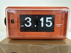 Twemco Alarm Clock Al-30 Classic Retro Flip-color Orange Battery C 1 5v-new-us