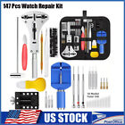 147 Pcs Watch Repair Kit Watchmaker Back Case Remover Opener Link Pin Spring Bar