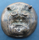Antique Brass Or Bronze Dog Face Card Receiving Tray Lhasa Apso Shih Tzu