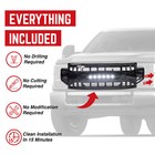 American Modified Armor Grille Compatible With 2020-2022 Ford F250 f350  Black