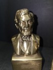 Vgt Philadelphia Manufacturing Co Abraham Lincoln Bronze Bust Statue Book Ends