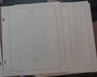 Scott Usa Revenue Stamp Album Pages For 2-post National Stamp Album -- Used