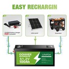 New 48v 100ah Lifepo4 Lithium Battery 5120wh Built-in Bms With 58 4v 20a Charger