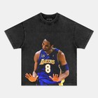 Kobe Bryant Pose Number 8 Basketball Graphic Design Black Mamba Vintage T-shirt