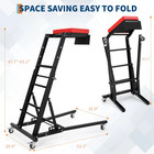 Foldable Automotive Creeper Topside Adjustable Height Movable Ladder 400lbs-new
