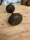 Vintage Art Nouveau Solid Brass Door Knob Set