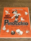 1962 Walt Disney   s Pinocchio All Cartoon-feature Pressbook  very Rare 
