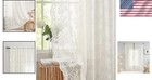 Vintage Lace Curtains 84  Long - Set Of 2 Panels