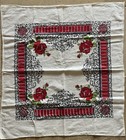 Vintage 1960s Mcm Startex Wonder-dri Red Rose Kitchen Towel 31  X 28 