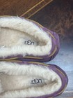 Ugg Dakota Purple Suede Shearling Lined Moccasin Slippers Women   s Size 7