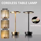 Cordless Led Touch Sensor Table Lamp Rechargeable Dimmable Bar Desk Night Light