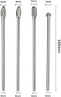 6-inch Long Carbide Rotary Burr Set 6 Mm  0 25 Inch  Shank Long Reach Double Cut