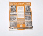 The Deming Pump Co Foldout Product Advertising Letterhead 1944 Salem Ohio 