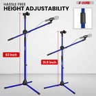 5 Core Microphone Stand Floor Height Adjustable W Extending Telescoping Boom Arm