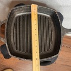 Lodge Cast Iron Square Grill Pan 10 Inch Black Heavy Duty