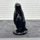 Vintage Boyd Glass Artie The Penguin Black Art Glass Figurine 3 