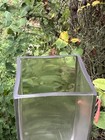 Large Glass Modern Style Clear Heavy Glass Vase Showers Weddings Home Decor 8   