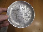 Vintage  Wendell August Forge Hammered Aluminum Plate 1986 Dallas 4 1 2 w paper