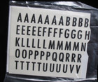 Ceramic Waterslide Decals  Letters Both Upper  3 8   And Lower Case  1 4  