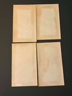  4  Vintage Victorian Trade Cards Lot Miss J s  Chard Fashionable Millinery Mass