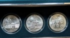 1994-w Us Veterans Commemorative Silver Dollars Uncirculated 3 Coin Set Ogp  Coa