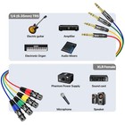 Xlr Female To 1 4 Inch Trs Snake Cable 4 Channel Balanced Microphone 10 Ft