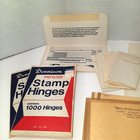 Vtg Philatelist Stamp Collecting Supplies  Glassine other Envelopes hinges  More