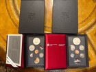 Lot Of 2 Canada 1986   1988 Specimen Double Dollar Prestige Setsw silver Dollars