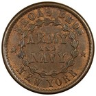 1863 Broas Bros Army   Navy We Stand United New York Civil War Token Au  A2125