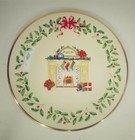 Lenox Holiday Annual Christmas Set Of 7 Plates 1992 - 1998 Rocking Horse Unused