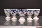 Royal Copenhagen Blue Fluted Half Lace  Set Of Six Egg Cups In Porcelain 