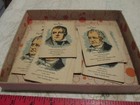 Antique 1935 The Game Of Authors Card Game  16 Cards  Whitman