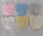  New Hand Knitted Baby Mittens