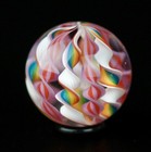 Bryan Trillas Glass Marbles set Of 2 Uv Peewee Filigree Marbles  005  0 7inch