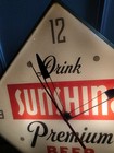 Vtg Sunshine Brewing Beer Clock Sign 1956 Lighted Reading Pa C56  - Preowned