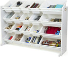 Extra Large Toy Organizer With 20 Storage Bins  White white