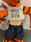 Jock Tigger Disney Store 9  Bean Bag Plush 100 Acre Gym Weight Muscle Anw W tag