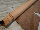 4-5oz Veg Tan Milled Soft Leather Hide Double Shoulder Sheet  Panel 13-14 sqf