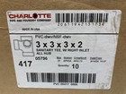 Charlotte Pipe 05796 3x3x3x2 Pvc Sanitary Tee W  Right Inlet All Hub