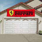 Ferrari Flag Banner 2x8 Ft Italy Racing Car Manufacturer Red For Garage Wall Us